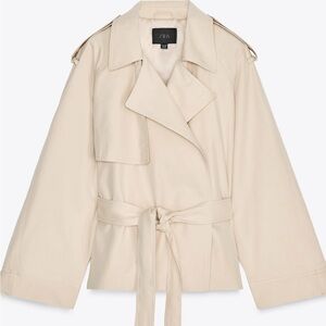 Viral Zara Women's Cropped Trench Coat